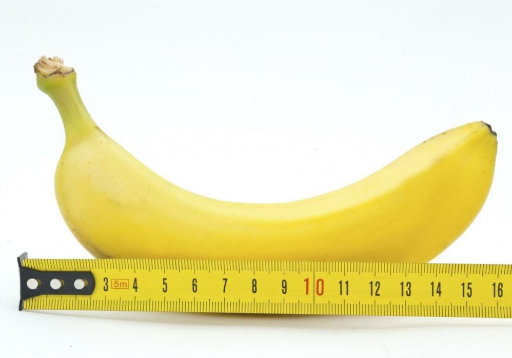 measure your penis size using the example of a banana